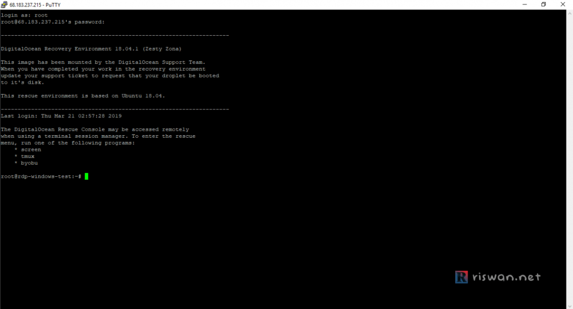 Cara Mudah Instal Rdp Windows Di Digital Ocean Riswan Net