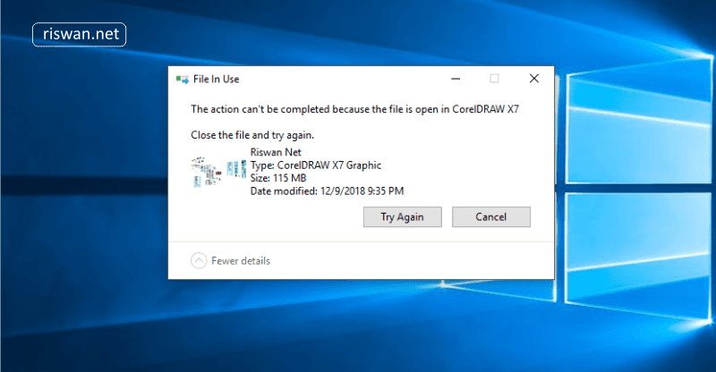 Menghapus file bandel di komputer