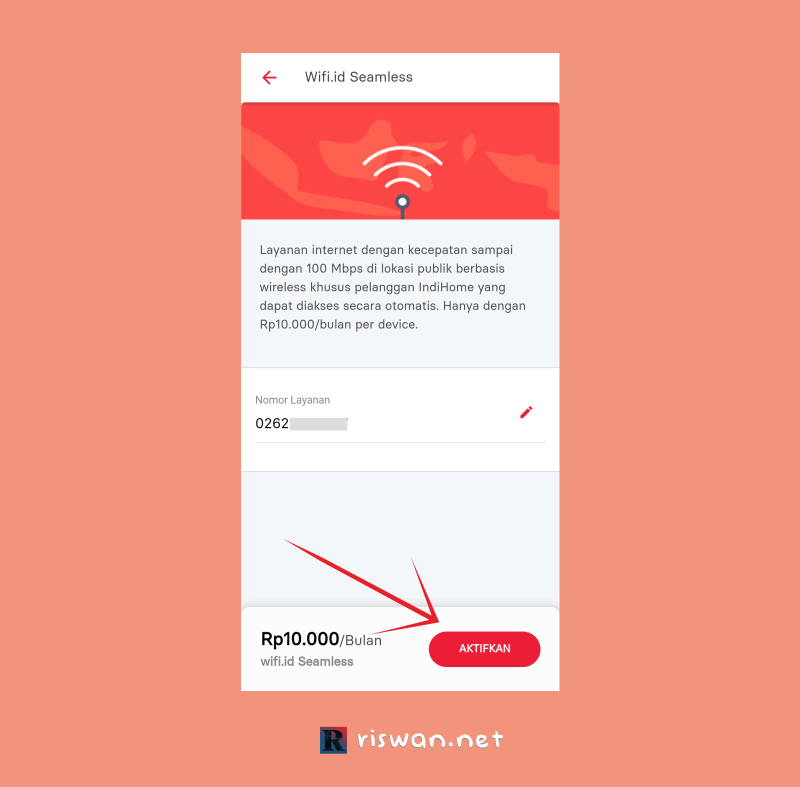 Daftar Wifi.id Seamless Melalui Aplikasi My Indihome