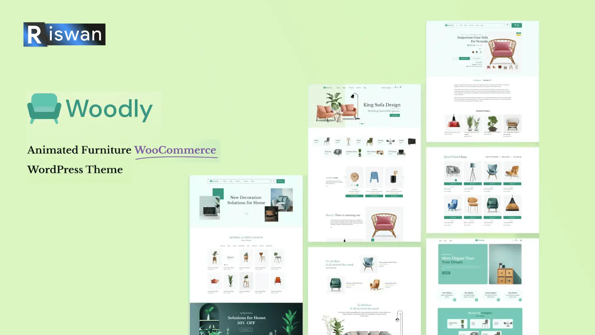 Download Woodly Animated Furniture Wordpress Theme