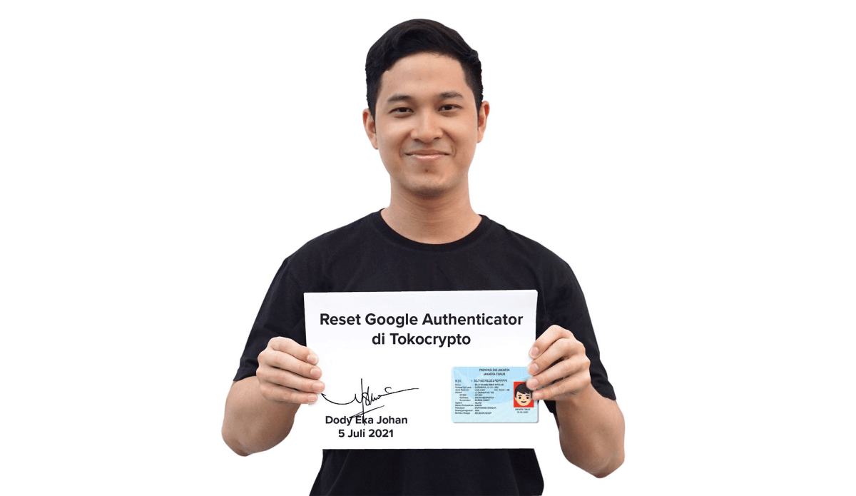 Verifikasi Reset 2FA Google Authenticator Tokocrypto