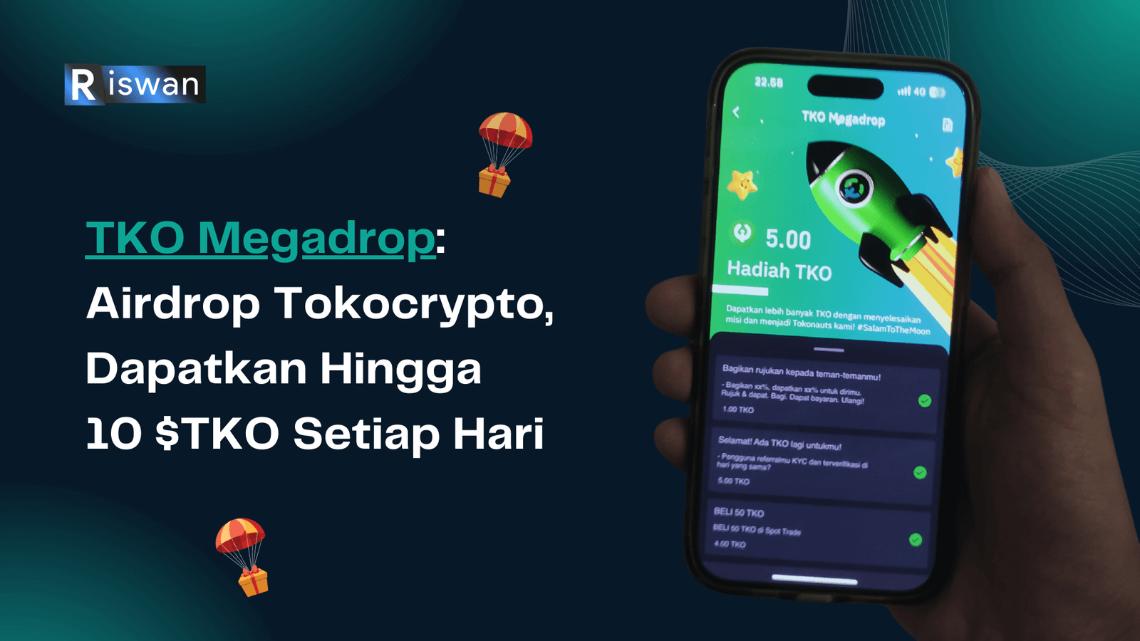 TKO Megadrop: Airdrop Tokocrypto, Dapatkan Hingga 10 TKO Setiap Hari